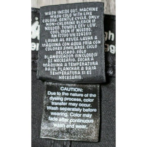 Mossimo Denim Women Size 8 / 29 High Rise Stretch Beaded Black Denim Jeggings - Picture 4 of 9